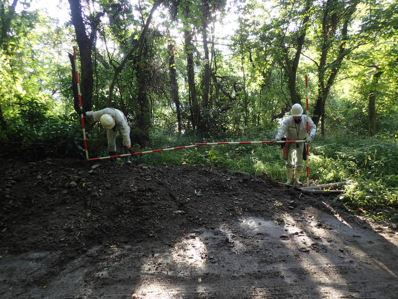 奈良備中線 崩土撤去

